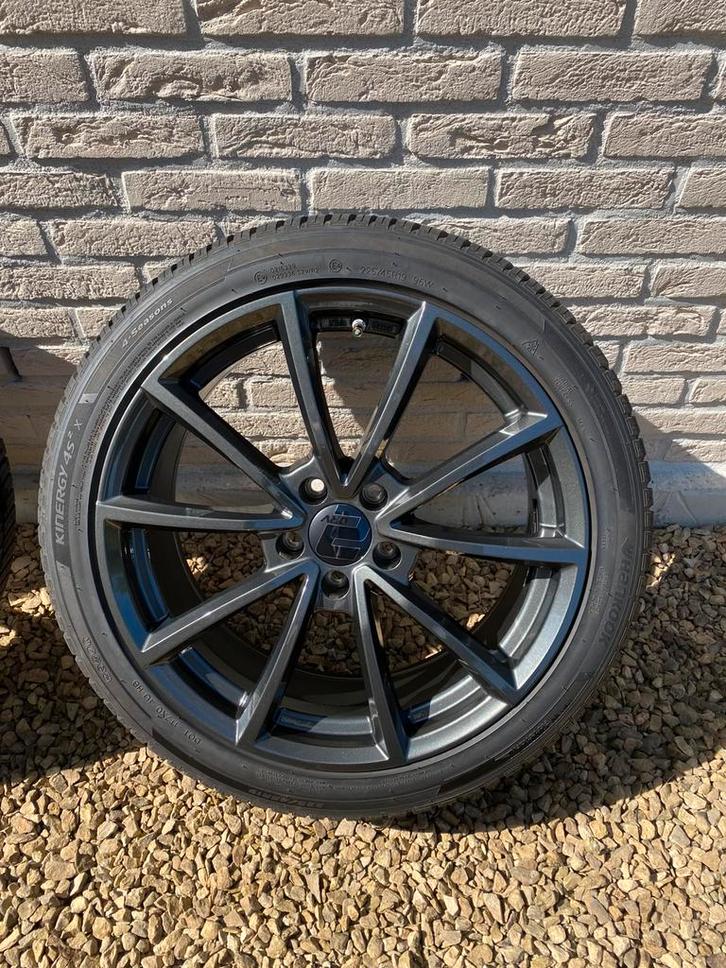 Velgenset 4 seizoenen banden BMW X1, X2,… als nieuw, Auto-onderdelen, Banden en Velgen, Banden en Velgen, All Season, 19 inch