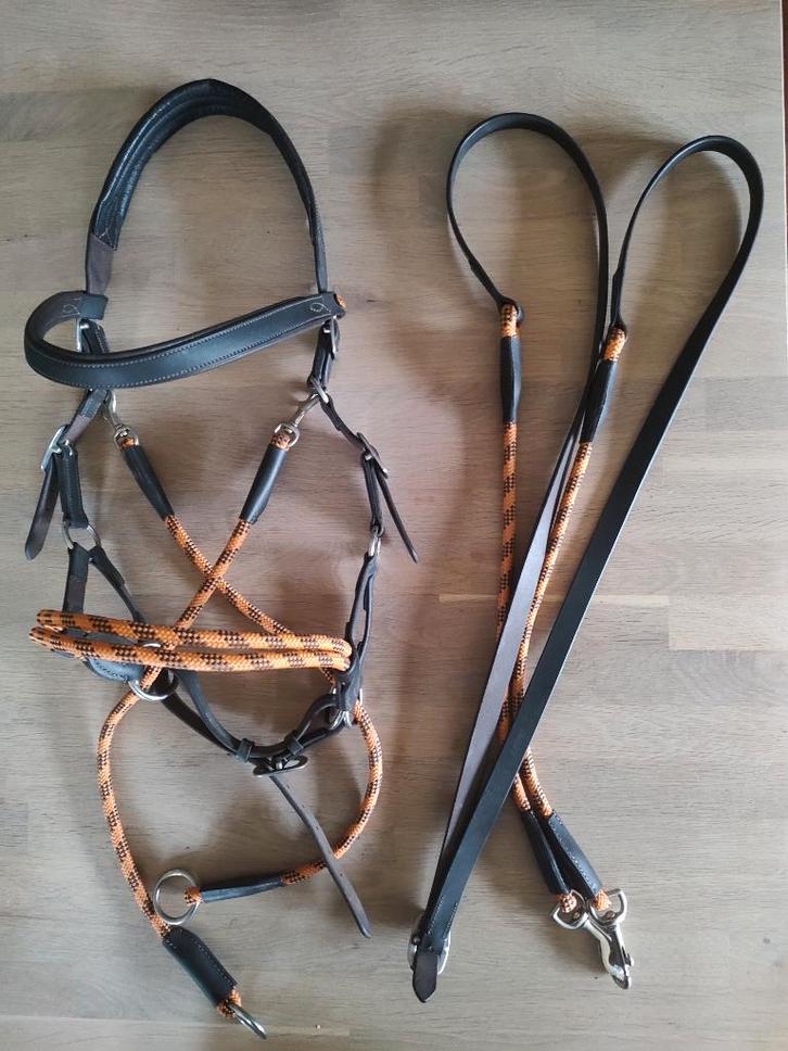 Bitloos hoofdstel Barefoot - maat full, Dieren en Toebehoren, Paarden en Pony's | Hoofdstellen en Tuigage, Zo goed als nieuw, Recreatie