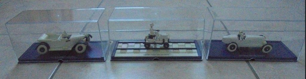 Lot de 3 voitures Tintin blanches, Enlèvement ou Envoi, Tintin, Comme neuf, Autres types