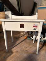 Table d'appoint en bois blanc avec tiroir, Enlèvement, Utilisé