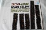 Sandy Nelson -lp- Drumt een Gogo, Cd's en Dvd's, Vinyl | Dance en House, Ophalen of Verzenden, Zo goed als nieuw, 12 inch, Drum and bass