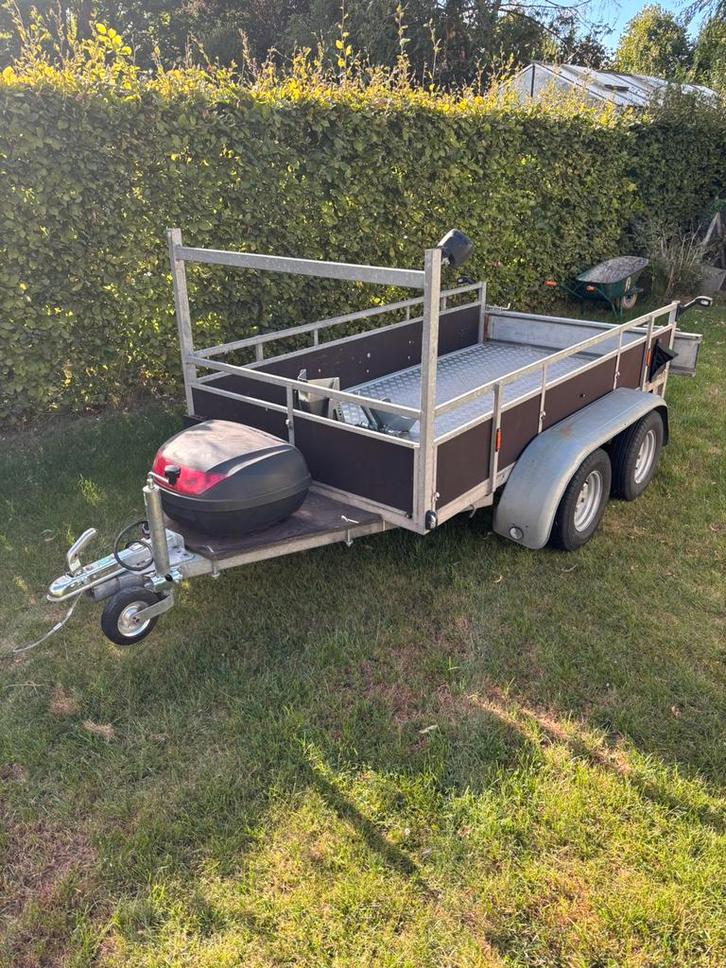 Dubbelas aanhanger, Auto diversen, Aanhangers en Bagagewagens, Gebruikt, Ophalen of Verzenden
