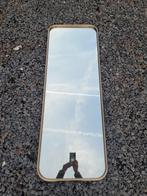 rechthoekige wandspiegel met afgeronde gouden randen, Huis en Inrichting, Woonaccessoires | Spiegels, Ophalen, Rechthoekig