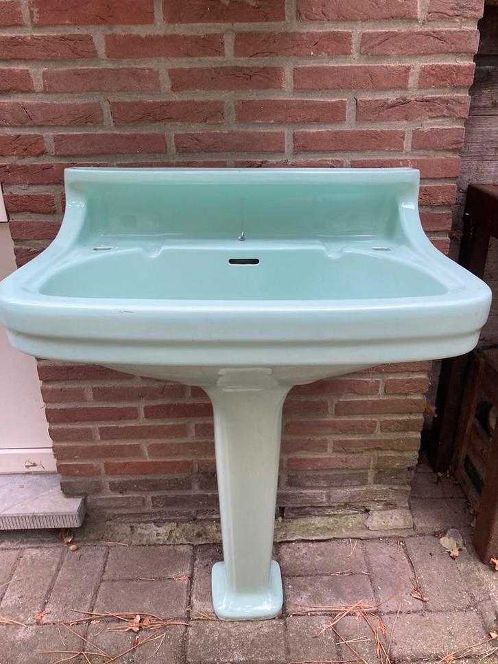 Vintage wastafel uit de jaren 70, Antiek en Kunst, Curiosa en Brocante, Ophalen