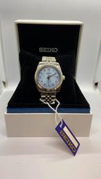 Seiko Mod Tiffany blue Arabic Dial, Bijoux, Sacs & Beauté, Seiko, Acier, Montre-bracelet, Neuf