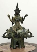 Boeddha brons driekoppige olifant god Shiva Thais😍🤗🙏👌, Antiek en Kunst, Ophalen of Verzenden