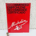 MICHELIN BLIKPLAAT RECLAMEBANDEN BIBENDUM +/- 1970 VGC, Verzamelen, Ophalen of Verzenden, Gebruikt, Reclamebord