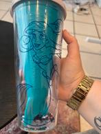 Grote drinkbeker Ariel met glitters en rietje, Ophalen of Verzenden, Zo goed als nieuw