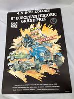 Vintage poster 5de Europesche historische grand prix Zolder, Ophalen of Verzenden, Gebruikt, Sport