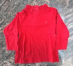 Mt 86 Rode T-shirt lange mouwen kraag, Kinderen en Baby's, Babykleding | Maat 86, Shirtje of Longsleeve, Ophalen of Verzenden