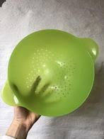 Lichtgroen groot vergiet, Huis en Inrichting, Keuken | Keukenbenodigdheden, Ophalen of Verzenden, Zo goed als nieuw