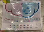 Woezel en Pip borduurset,geboorte 35/29 cm., Kinderen en Baby's, Ophalen of Verzenden, Nieuw