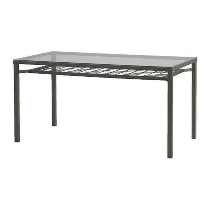 tafel / bureau met glazen tablet, Ikea Granas, Huis en Inrichting, Tafels | Eettafels, Zo goed als nieuw, 50 tot 100 cm, 150 tot 200 cm
