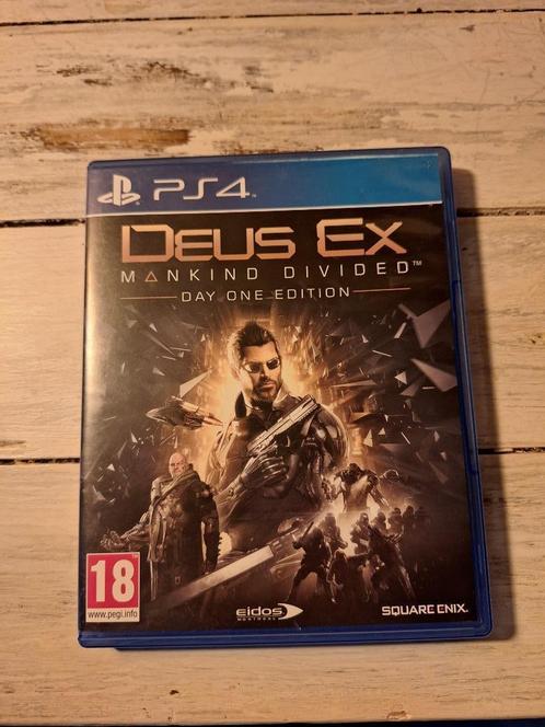 PS4-spel Deus Ex Mankind Divided, Games en Spelcomputers, Games | Sony PlayStation 4, Zo goed als nieuw, Avontuur en Actie, 1 speler