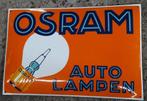 Osram auto lampen emaille bord retro garage decoratie borden, Reclamebord, Ophalen of Verzenden, Zo goed als nieuw