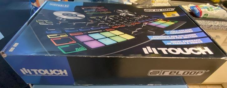 DJ Set: Reloop TOUCH + Pioneer DJ DM-40 + VirtualDJ Pro, Muziek en Instrumenten, Dj-sets en Draaitafels, Gebruikt, Dj-set, Overige merken