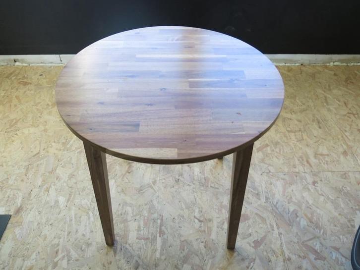 Ronde Ikea Tafel Nackanäs 80 cm acacia, Huis en Inrichting, Tafels | Eettafels, Zo goed als nieuw, Ophalen