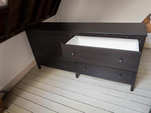 ikea KOPPANG Ladekast met 6 lades, zwartbruin, 172x83 cm, Huis en Inrichting, Kasten | Ladekasten, Gebruikt, Minder dan 100 cm