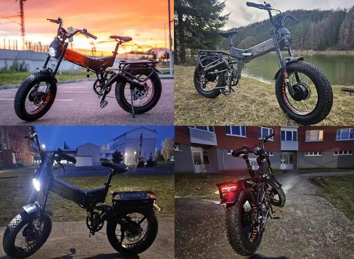 Dual Engine Elektrische Vouwfiets. Fatbike 48V. 20Ah. 2000.W, Fietsen en Brommers, Fietsen | Vouwfietsen, Nieuw, Verzenden