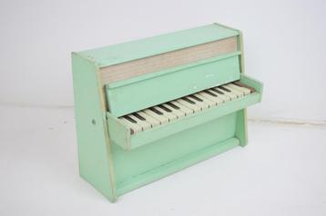 Houten Kinderpiano Piano Oud Speelgoed beschikbaar voor biedingen
