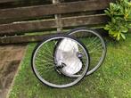 :OLDTIMER wielen 28 inch achterwiel 3 ketting ver.trommelrem, Fietsen en Brommers, Sturmey archer, Gebruikt, Band, Oldtimer