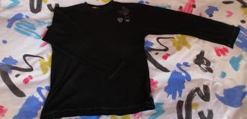 M/L MEXX 12 JAAR oud zwart t-shirt, CM 152 beschikbaar voor biedingen