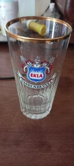 Oud Ekla bierglas van brouwerij Vandenheuvel, Verzamelen, Ophalen, Gebruikt, Glas of Glazen, Overige merken