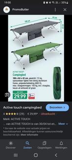Campingbed veldbed plooibed, Caravanes & Camping, Accessoires de camping, Comme neuf