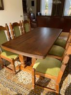 Klassiek Eiken Eettafel | 6 stoelen | 180x90cm, Huis en Inrichting, Complete eetkamers, Ophalen, Zo goed als nieuw, Klassiek, 4 tot 6 stoelen
