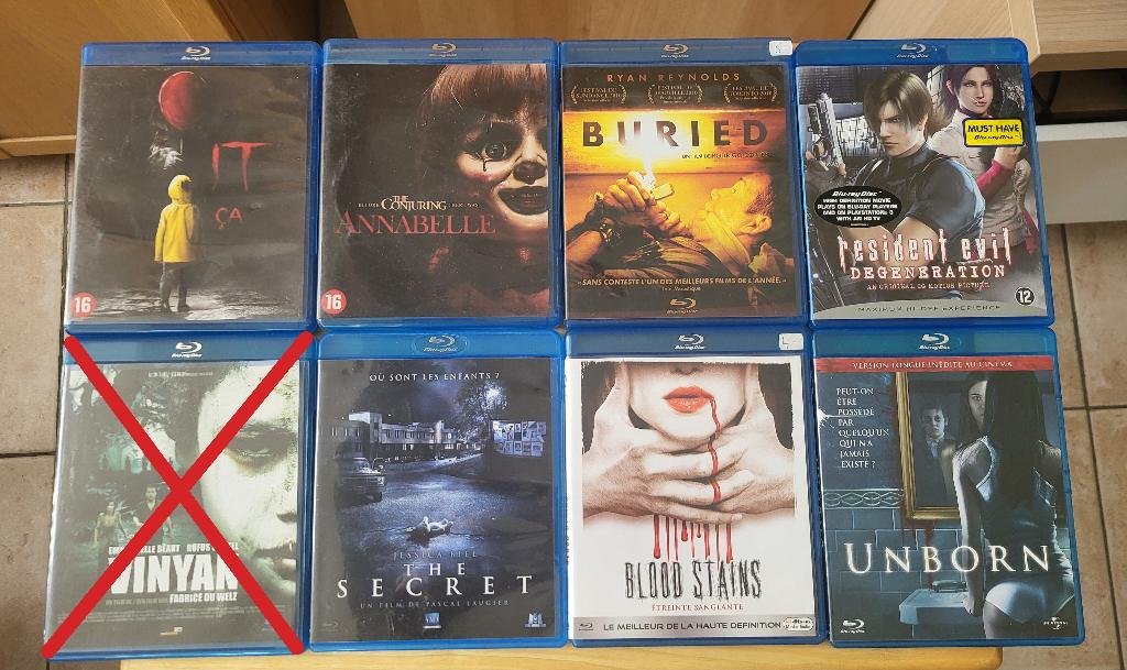 Lot Blu-Ray films d’horreur / suspense, Enlèvement, Horreur