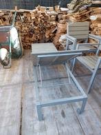Tuinset hout/ijzer, Tuin en Terras, Ophalen, Zo goed als nieuw
