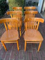 6 vintage stoelen, Brun, Enlèvement, Bois, Cinq, Six Chaises ou plus