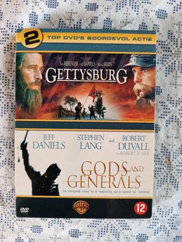 Gettysburg & Gods and Generals  2 dvd beschikbaar voor biedingen