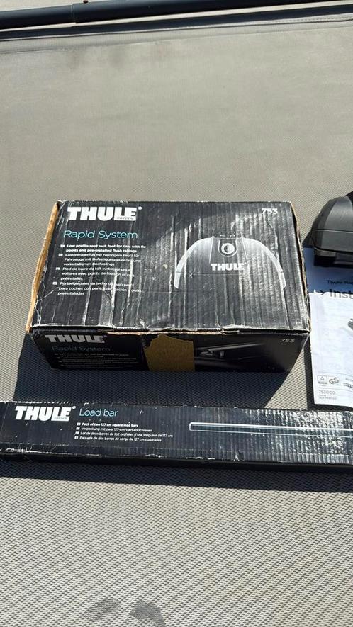 Thule dakdragers met universele clips, Auto diversen, Dakdragers, Zo goed als nieuw, Ophalen of Verzenden