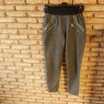3) -pantalon femme t.38 noir et gris -, Maat 38/40 (M), Ophalen of Verzenden, Zo goed als nieuw, Grijs