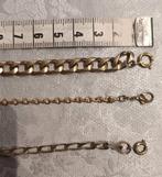 1 collier homme doré grosse maille + 3 bracelets dorés., Bijoux, Sacs & Beauté, Bracelets, Comme neuf, Autres matériaux, Enlèvement ou Envoi