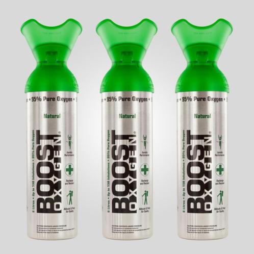 Behoefte aan Extra Lucht? Boost 3 pack 95% zuivere zuurstof!, Sport en Fitness, Gezondheidsproducten en Wellness, Nieuw, Overige typen