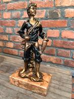 Verguld bronzen sculptuur, Antiek en Kunst, Kunst | Beelden en Houtsnijwerken, Ophalen of Verzenden