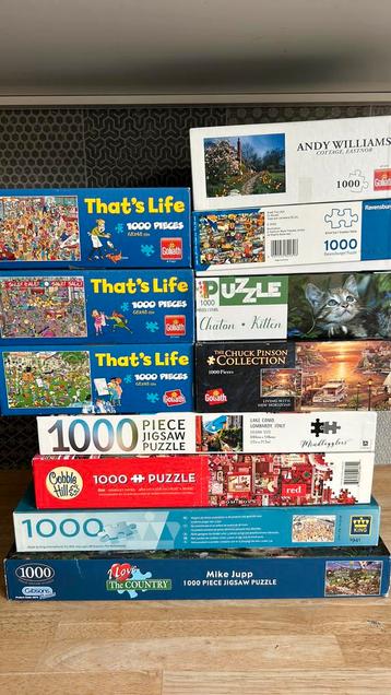 Puzzels 1000 stukjes beschikbaar voor biedingen
