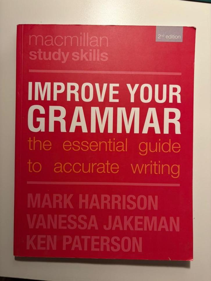 Improve your grammar: Macmillan study skills, Boeken, Studieboeken en Cursussen, Nieuw, Hoger Onderwijs, Ophalen of Verzenden
