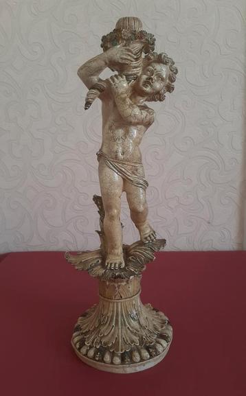 Barokstijl beeld cherub met hoorn des overvloeds  20e eeuw beschikbaar voor biedingen