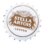 Reclamebord vintage Stella Artois rond - mancave poolhouse, Ophalen of Verzenden, Nieuw, Reclamebord