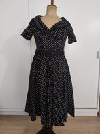 Vintage polka dot jurkje, Kleding | Dames, Ophalen of Verzenden, Zo goed als nieuw, Maat 36 (S), Knielengte