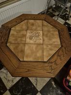 massief eiken salontafel, Huis en Inrichting, Tafels | Salontafels, Ophalen, Gebruikt, Eikenhout