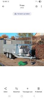 Dubbelas Ongeremde kipper aanhangwagen 750kg, Auto diversen, Aanhangers en Bagagewagens, Ophalen, Zo goed als nieuw