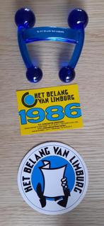 presse-papier +2 stickers  Belang van Limburg = 1986 + ? /, Ophalen of Verzenden, 1980 tot heden, Krant