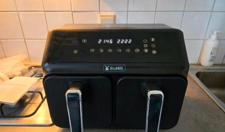 Dubbele airfryer, Elektronische apparatuur, Airfryers, Zo goed als nieuw, Airfryer, Ophalen