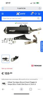 4scoot uitlaat piaggio zip iget 4v-5v, Fietsen en Brommers, Brommeronderdelen | Scooters, Ophalen, Zo goed als nieuw, Uitlaat