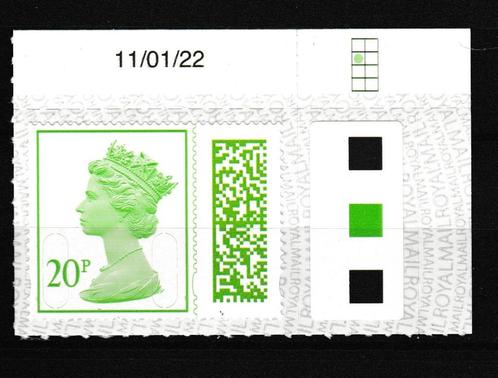 Groot-Brittannië 2022 Queen Elizabeth 20 Pence met kleurcode, Postzegels en Munten, Postzegels | Europa | UK, Postfris, Verzenden