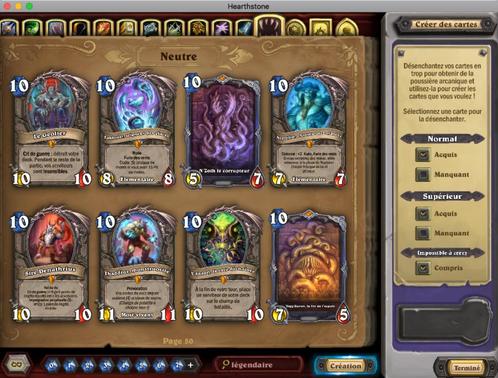 Mercenaires Complet Full Hearthstone 376 l gendaires c